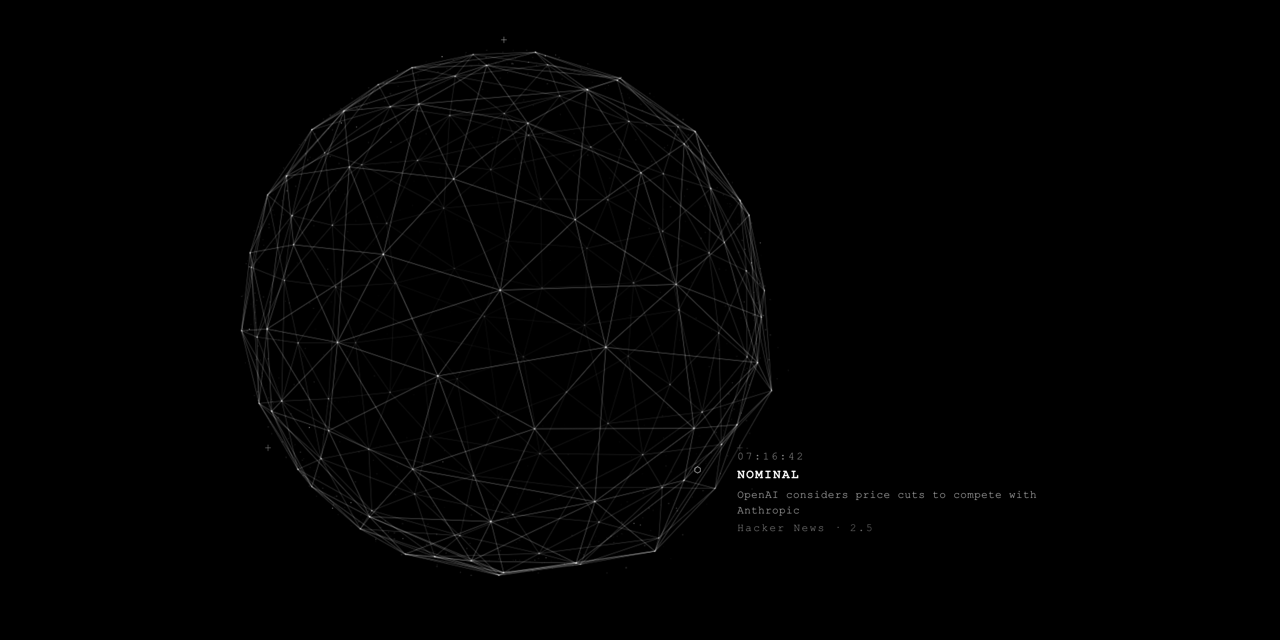 PYTHIA: an ambient news monitor powered by an LLM